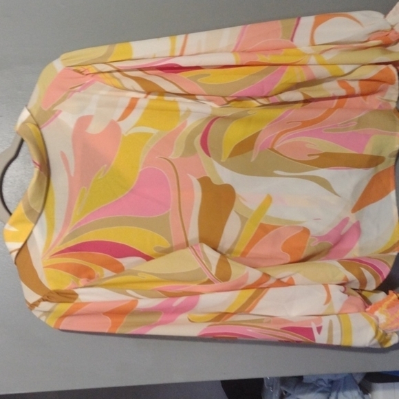 Vici shirt balloon sleeve 60s 70s retro print - Picture 6 of 6